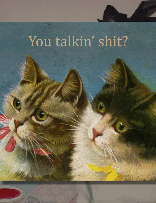 Vintage Cats Sticker