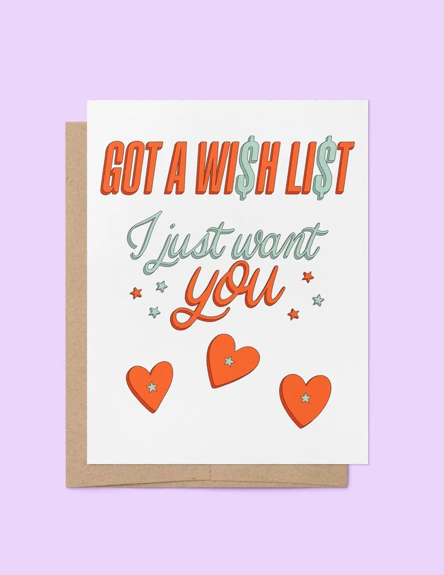 Wish List Love Card