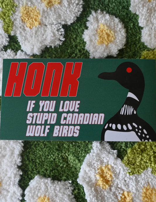 Wolf Bird Bumper Magnet