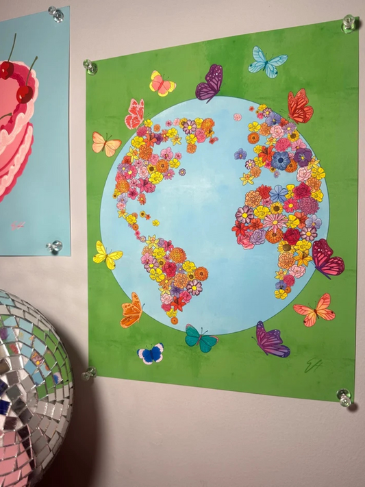 World Of Flowers Print