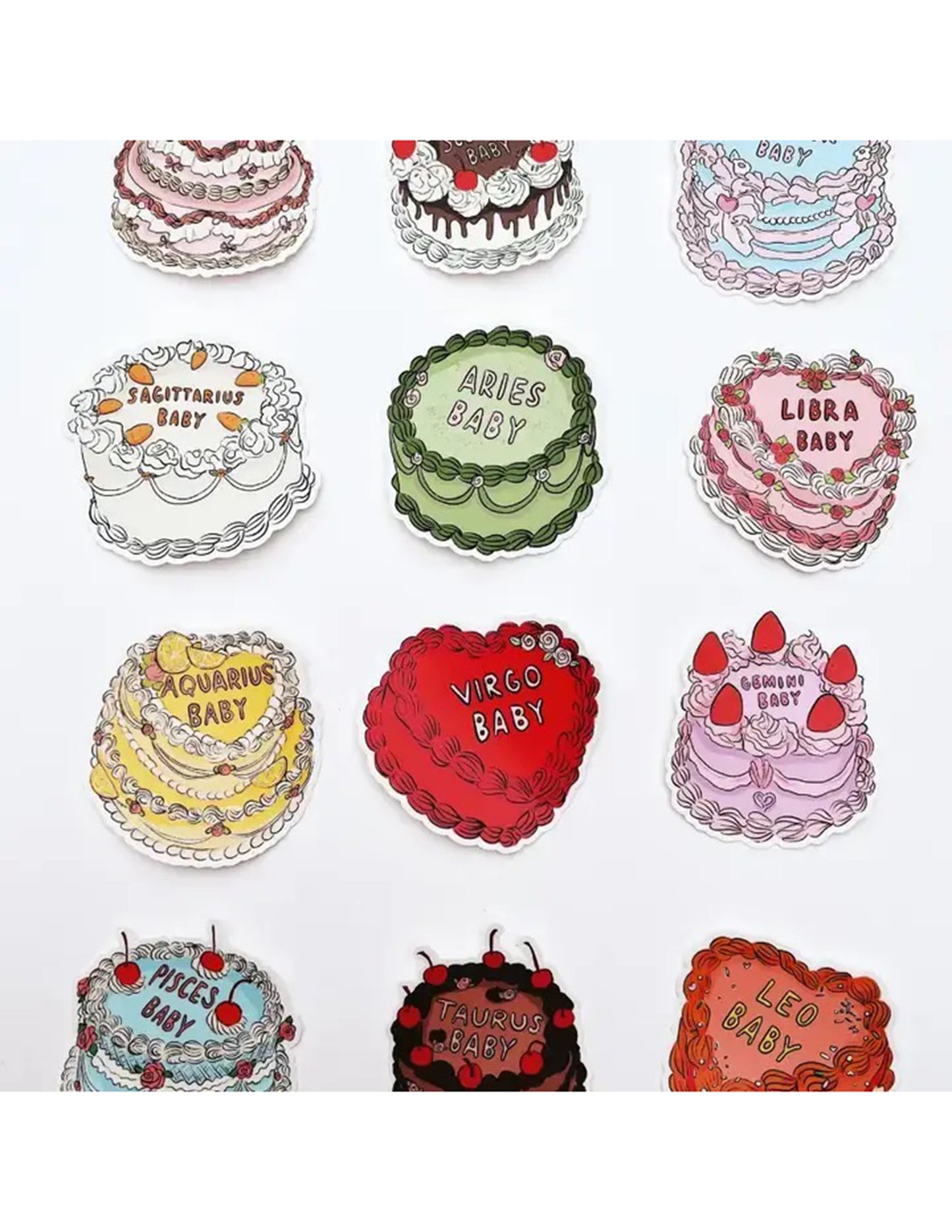 Zodiac Cake Stickers