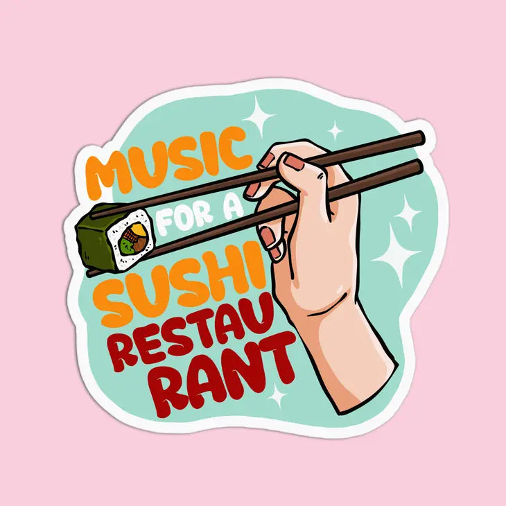 Sushi Vinyl Textured Sticker